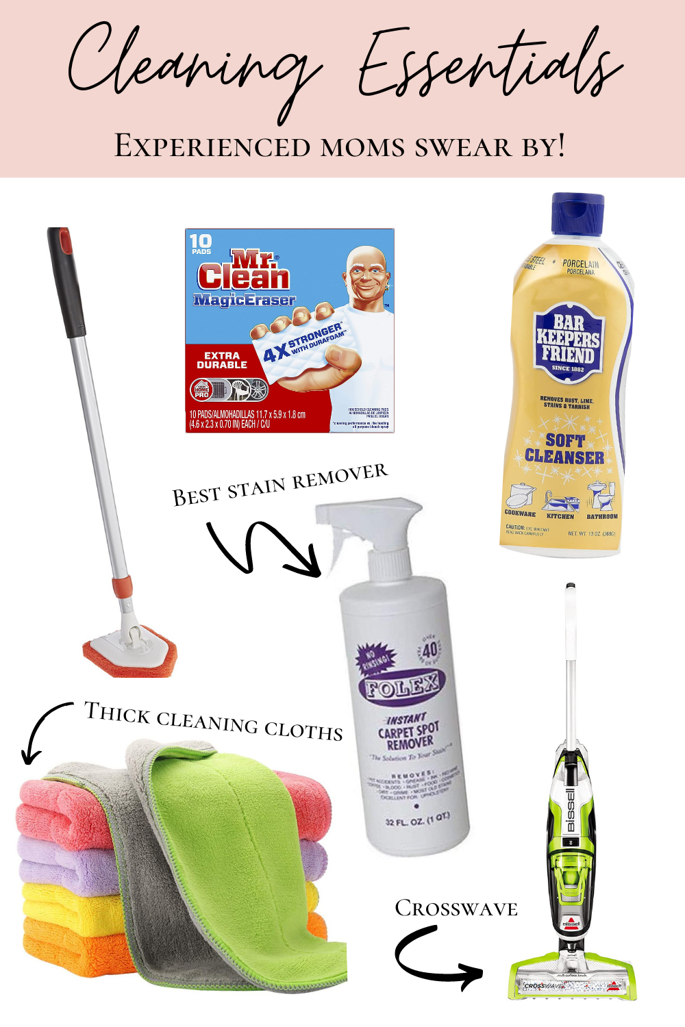 17 BEST Cleaning Essentials Experienced Moms Swear By! - heymomster